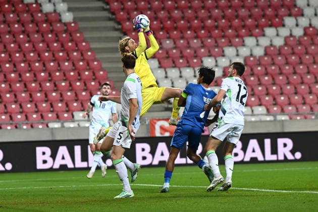 SOCCER - UEFA Nations League - Israel vs. Republic of Ireland Photo by IPA ABACAPRESS.COM89046711 - Caoimhin Kelleher (Ireland) during the Nations League, Matchday 2 between Israel and Ireland on September 27, 2026, at the Puskas Arena in Budapest, Hungary Debrecen Hungary  Copyright: xIPAxSport ABACAx