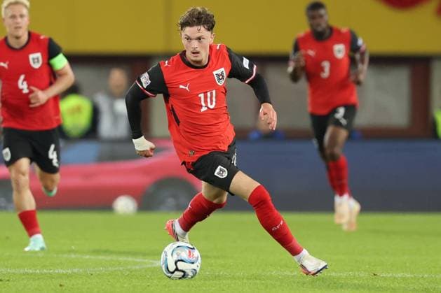 27.09.2026 - SOCCER - 2026 27 UEFA NATIONS LEAGUE, League B - Group B3, Round 2, Austria vs Kosovo Paul Wanner (Austria) is in action Vienna Ernst-Happel-Stadion Vienna Austria Copyright: xYigitxOermexYigitxOermex