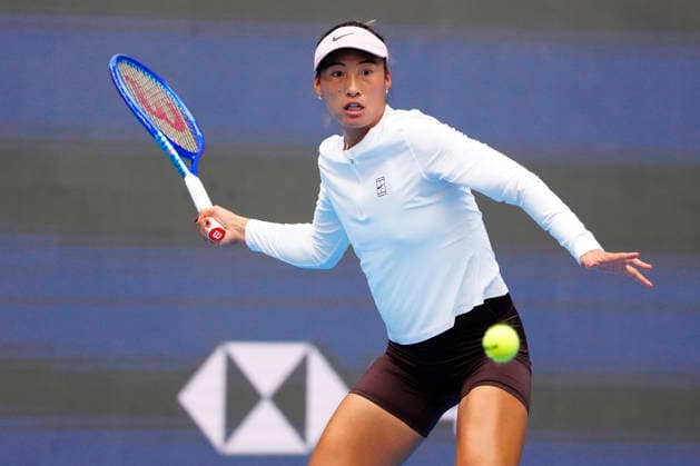 September 27, 2026, Beijing, China: Zheng Qinwen of China plays during a practice session ahead of China Open at the National Tennis Center. Beijing China - ZUMAs197 20260927_aaa_s197_360 Copyright: xPolyxFeix