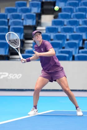 September 27, 2026, Beijing, China: Iga Swiatek of Poland plays during a practice session ahead of China Open at the National Tennis Center. China Open - Practice Session In Beijing - 27 Sep 2026  - ZUMAs197 20260927_aaa_s197_347 Copyright: xPolyxFeix