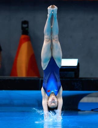 (260928) -- TOKYO, Sept. 28, 2026 -- Lin Shan of China competes during the women s 1m springboard final of diving at the 20th Asian Games Aichi-Nagoya 2026 in Tokyo, Japan, Sept. 28, 2026. ) (SP)JAPAN-TOKYO-ASIAN GAMES-DIVING-WOMEN S 1M SPRINGBOARD-FINAL WuxZhizun 