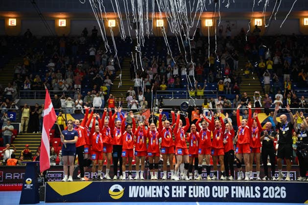 Norway v Denmark - EURO CUP Women 2026 Denmark players react during the EHF Euro Cup Women 2026 final between Hungary and Romania in Bucharest, Romania, on September 27, 2026. Bucharest Romania  Copyright: xAlexxNicodimx originalFilename:nicodim-norwayde260927_np1O6.jpg