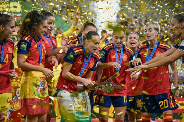 Spain v DPR Korea - FIFA U-20 Women s World Cup Final Spanish players celebrate winning the U20 World Cup after the final match against DRP Korea at Stadion Miejski in Lodz, Poland, on September 27, 2026. Lodz Poland  Copyright: xAndreaxxAmatox originalFilename:amato-fifau20w260927_npqBi.jpg