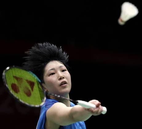 Aichi-Nagoya Asian Games: Badminton Japanese badminton player Akane Yamaguchi competes against China s Wang Zhiyi in an Aichi-Nagoya Asian Games women s singles semifinal at Ichinomiya City Municipal Gymnasium in Ichinomiya in Aichi Prefecture, central Japan, on Sept. 28, 2026. Yamaguchi defeated Wang and advanced to the final.  A14AA0005629130P