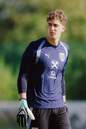 SOCCER - NL, IRL vs AUT VIENNA,AUSTRIA,28.SEP.26 - SOCCER - UEFA Nations League, group stage, OEFB international match, Länderspiel, Nationalmannschaft Ireland vs Austria, preview, training team AUT. Image shows Florian Wiegele (AUT).  GEPAxpictures xAlexanderxSolc