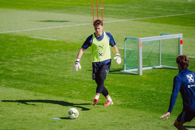 SOCCER - NL, IRL vs AUT VIENNA,AUSTRIA,28.SEP.26 - SOCCER - UEFA Nations League, group stage, OEFB international match, Länderspiel, Nationalmannschaft Ireland vs Austria, preview, training team AUT. Image shows Lukas Jungwirth (AUT).  GEPAxpictures xAlexanderxSolc