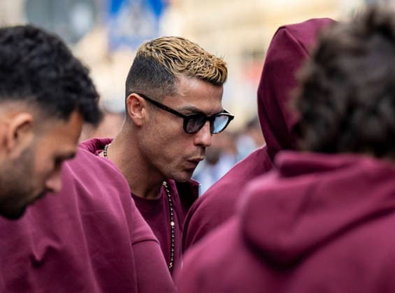 MALMÖ, Sept. 28, 2026 — Cristiano Ronaldo and the rest of the Portuguese national soccer team arrive at their hotel in Malmö, Sweden, on Monday, Sept. 28, 2026. Portugal will face Denmark in a Nations League match in Copenhagen on Thursday, but are based in Malmö, Sweden. MALMÖ, SWEDEN x50090x  Copyright: xJohanxNilssonx xTTx SWEDEN SOCCER PORTUGAL NATIONAL TEAM