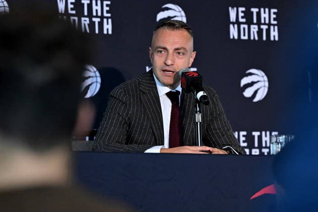 September 28, 2026, Toronto, On, Canada: Toronto Raptors head coach Darko Rajakovic speaks at the Raptors media day in Toronto on Monday, Sept. 28, 2026. Canada News - September 28, 2026  - ZUMAc35_ 20260928_zaf_c35_001 Copyright: xJonxBlackerx