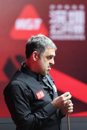 (260928) -- SHENZHEN, Sept. 28, 2026 -- Ronnie O Sullivan looks on during the round 2 match between Ronnie O Sullivan of England and Jiang Jun of China at World Snooker Tour Shenzhen Open 2026 in Shenzhen, south China s Guangdong Province, Sept. 28, 2026. ) (SP)CHINA-SNOOKER-SHENZHEN OPEN (CN) LiangxXu 