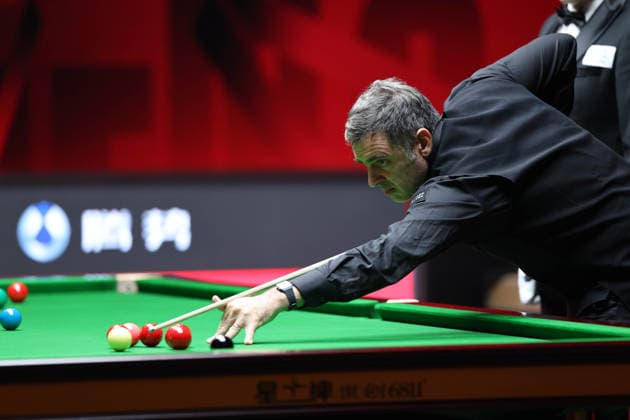 (260928) -- SHENZHEN, Sept. 28, 2026 -- Ronnie O Sullivan competes during the round 2 match between Ronnie O Sullivan of England and Jiang Jun of China at World Snooker Tour Shenzhen Open 2026 in Shenzhen, south China s Guangdong Province, Sept. 28, 2026. ) (SP)CHINA-SNOOKER-SHENZHEN OPEN (CN) LiangxXu 