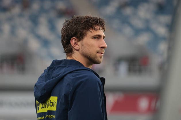 Illia Zabarnyi of Ukraine before the UEFA Nations League match between Georgia and Ukraine at the The Boris Paitchadze Dinamo Arena in Tbilisi, Georgia, on September 28, 2026. Tbilisi Dinamo Arena named after Boris P Georgia Copyright: xArturxStabulnieksx 1700059