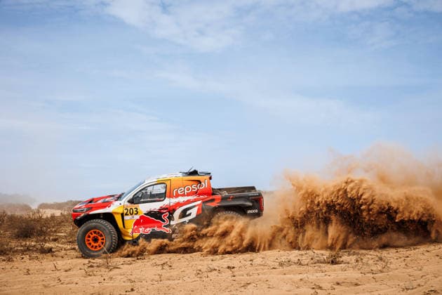 W2RC - RALLYE DU MAROC 2026 203 QUINTERO Seth (usa), SHORT Andrew (usa), Toyota Hilux GR, Toyota Gazoo Racing W2RC, FIA W2RC, ULT T1+, action, during the Prologue of the Rallye du Maroc 2026, 4th round of the 2026 WR2C Championship from September 28, 2026 in Agadir, Morocco - AgadirMorocco Copyright: xFREDERICxLExFLOCxHx