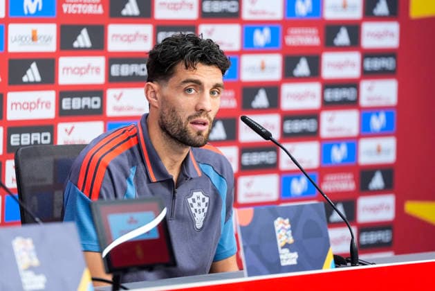 September 28, 2026, Sevilla, Sevilla, Spain: Mateo Kovacic of Croatia attends his press conference, PK, Pressekonferenz before the UEFA Nations League 2026 27 group phase football match played between Spain and Croatia at Ramon Sanchez-Pizjuan stadium on September 28, 2026, in Sevilla, Spain. Sevilla Spain - ZUMAa181 20260928_zaa_a181_001 Copyright: xJoaquoÂ­NxCorcherox