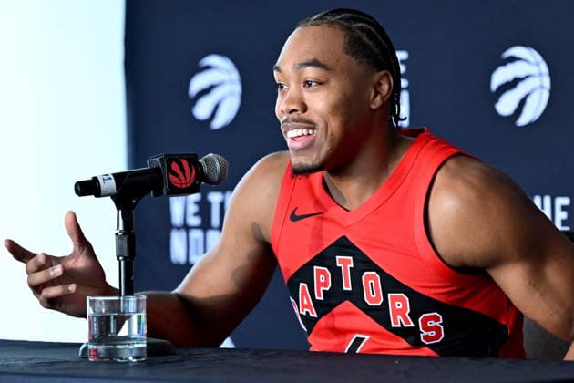 September 28, 2026, Toronto, On, Canada: Toronto Raptors forward Scottie Barnes speaks at the Raptors media day in Toronto on Monday, Sept. 28, 2026. Canada News - September 28, 2026  - ZUMAc35_ 20260928_zaf_c35_032 Copyright: xJonxBlackerx