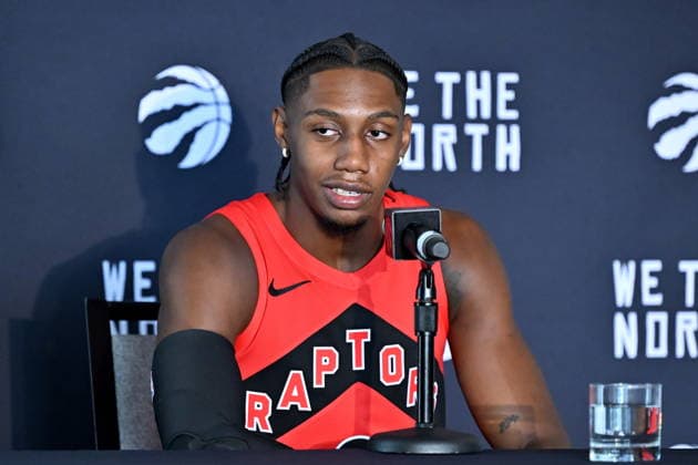 September 28, 2026, Toronto, On, Canada: Toronto Raptors forward RJ Barrett speaks at the Raptors media day in Toronto on Monday, Sept. 28, 2026. Canada News - September 28, 2026  - ZUMAc35_ 20260928_zaf_c35_036 Copyright: xJonxBlackerx