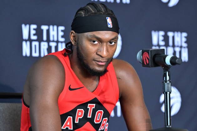 September 28, 2026, Toronto, On, Canada: Toronto Raptors guard Immanuel Quickley speaks at the Raptors media day in Toronto on Monday, Sept. 28, 2026. Canada News - September 28, 2026  - ZUMAc35_ 20260928_zaf_c35_048 Copyright: xJonxBlackerx
