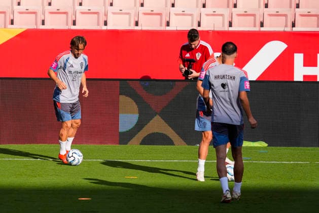September 28, 2026, Sevilla, Sevilla, Spain: Luka Modric of Croatia during training session the UEFA Nations League 2026 27 group phase football match played between Spain and Croatia at Ramon Sanchez-Pizjuan stadium on September 28, 2026, in Sevilla, Spain. Sevilla Spain - ZUMAa181 20260928_zaa_a181_027 Copyright: xJoaquoÂ­NxCorcherox