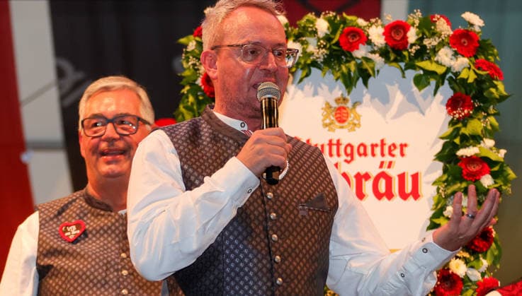 September 28, 2026, Germany, Stuttgart, Bundesliga soccer, VfB Stuttgart at the Cannstatter Volksfest, Wasen, VfB CEO Alexander Wehrle