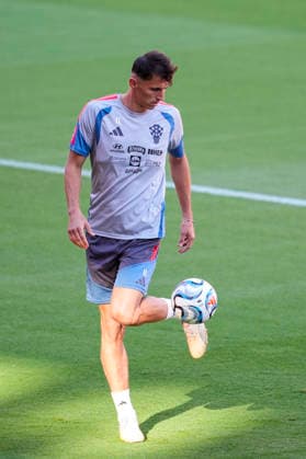 September 28, 2026, Sevilla, Sevilla, Spain: Ante Budimir of Croatia during training session the UEFA Nations League 2026 27 group phase football match played between Spain and Croatia at Ramon Sanchez-Pizjuan stadium on September 28, 2026, in Sevilla, Spain. Sevilla Spain - ZUMAa181 20260928_zaa_a181_043 Copyright: xJoaquoÂ­NxCorcherox