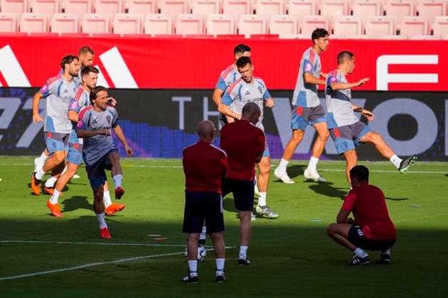 September 28, 2026, Sevilla, Sevilla, Spain: Luka Modric of Croatia during training session the UEFA Nations League 2026 27 group phase football match played between Spain and Croatia at Ramon Sanchez-Pizjuan stadium on September 28, 2026, in Sevilla, Spain. Sevilla Spain - ZUMAa181 20260928_zaa_a181_046 Copyright: xJoaquoÂ­NxCorcherox