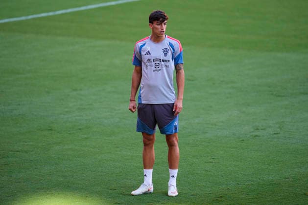 September 28, 2026, Sevilla, Sevilla, Spain: Igor Matanovic of Croatia during training session the UEFA Nations League 2026 27 group phase football match played between Spain and Croatia at Ramon Sanchez-Pizjuan stadium on September 28, 2026, in Sevilla, Spain. Croatia Training Session - UEFA Nations League 2026 27  - ZUMAa181 20260928_zaa_a181_056 Copyright: xJoaquoÂ­NxCorcherox