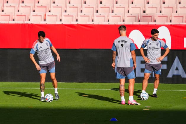 September 28, 2026, Sevilla, Sevilla, Spain: Ivan Perisic of Croatia during training session the UEFA Nations League 2026 27 group phase football match played between Spain and Croatia at Ramon Sanchez-Pizjuan stadium on September 28, 2026, in Sevilla, Spain. Sevilla Spain - ZUMAa181 20260928_zaa_a181_051 Copyright: xJoaquoÂ­NxCorcherox