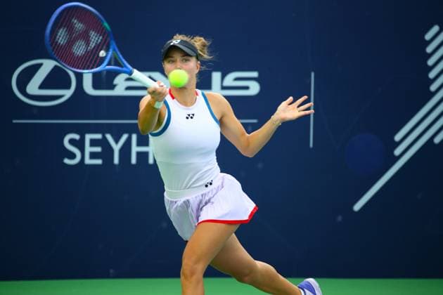 WTA, Tennis Damen 125 Adana Open Tennis Tournament ADANA, TURKIYE - SEPTEMBER 28: Czech tennis player Vendula Valdmannova competes against Croatia s Antonia Ruzic (not seen) during their round of 32 match at the WTA 125 Adana Open Tennis Tournament at Adana Tennis, Mountain and Water Sports Club (ATDSK) in Adana, Turkiye on September 28, 2026. Yakup Saglam Anadolu Adana Turkey. Editorial use only. Please get in touch for any other usage.  Copyright: x2026xAnadoluxYakupxSaglamx