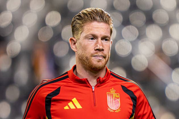 2026-09-28 Belgium v France - UEFA Nations League 2026 27 Group A1 MD2 BRUSSELS, BELGIUM - SEPTEMBER 28: Kevin De Bruyne of Belgium looks on prior to the UEFA Nations League 2026 27 Group A1 MD2 match between Belgium and France at Stade Roi Baudouin on September 28, 2026 in Brussels, Belgium. (Photo by Gabriel Calvino Alonso BSR Agency) Brussels Belgium Content not available for redistribution in The Netherlands directly or indirectly through any third parties. Copyright: xBSRxAgencyx