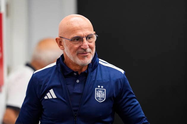 September 28, 2026, Sevilla, Sevilla, Spain: Luis de la Fuente, head coach of Spain, attends his press conference, PK, Pressekonferenz before the UEFA Nations League 2026 27 group phase football match played between Spain and Croatia at Ramon Sanchez-Pizjuan stadium on September 28, 2026, in Sevilla, Spain. Sevilla Spain - ZUMAa181 20260928_zaa_a181_070 Copyright: xJoaquoÂ­NxCorcherox