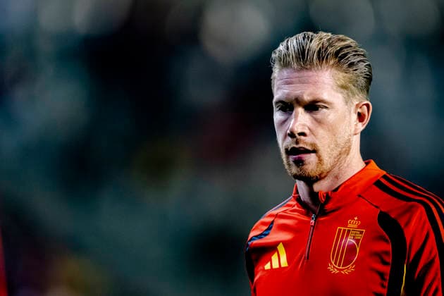 BRUSSELS, Belgium: Belgian midfielder Kevin De Bruyne during the UEFA Nations League match between Belgium and France at King Baudouin Stadium on September 28, 2026, in Brussels, Belgium. Photo by DeFodi Images