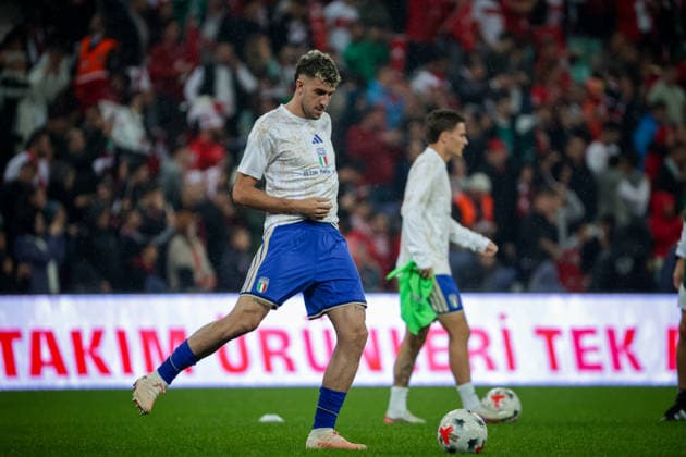BURSA, TURKEY - SEPTEMBER 28 : Matteo Ruggeri of Italy warms up prior to the UEFA Nations League 2026 27 League phase Matchday 2, League A Group 1 match between Turkey and Italy at Ataturk Sports Complex Matli Stadium on September 28, 2026 in Bursa, Turkey. Copyright: xBurakxBasturkx xSPPx Sportspressphoto_SPR241727