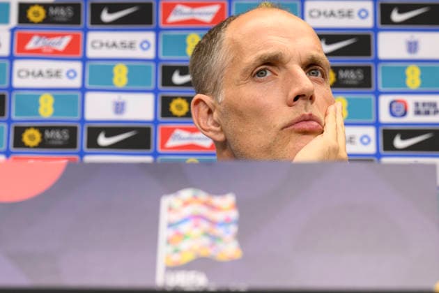 Head coach Thomas Tuchel at the press conference, PK, Pressekonferenz of the England national soccer team ahead of the Czechia vs. England match, a Group A3 match in the second round of the UEFA Nations League, in Prague, Czech Republic, on September 28, 2026, Prague. (CTKxPhoto MichalxKamaryt) CTKPhotoP2026092807087  CTKPhotoP2026092807087