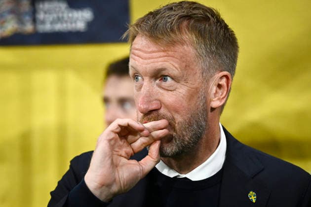 STOCKHOLM, SWEDEN 20260928 National team captain Graham Potter ahead of Monday s Nations League Group B4 soccer match between Sweden and Poland at Strawberry Arena, STOCKHOLM, SWEDEN x10080x  Copyright: xFredrikxSandberg TTx NATIONS LEAGUE SWEDEN-POLAND