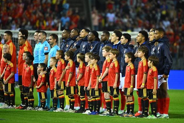 Belgium v France - UEFA Nations League 2026 BRUSSELS, BELGIUM - SEPTEMBER 28 : French players during the UEFA Nations League tournament league phase matchday 2 group A1 match between Belgium and France on September 28, 2026 in Brussels, Belgium, 28 09 2026 Brussels Belgium  Copyright: xVincentxKalutx