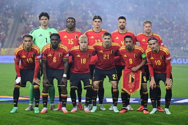 Belgium s players pictured during a soccer game between Belgian national team, Nationalteam Red Devils and France, on Monday 28 September 2026 in Brussels, the second game of the UEFA Nations League group stage. DIRKxWAEM  x188114626x