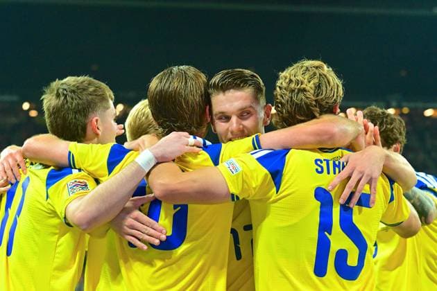 Strawberry Arena SOLNA, SWEDEN - SEPTEMBER 28: Sweden celebrates goal in the EUFA Nations League match between Sweden and Poland at Strawberry Arena on September 28, 2026 in Solna, Sweden. (Peter Sonander SPP) Copyright: xx spp-en-PeSo-20260928_SPP_PeterSonander_2765