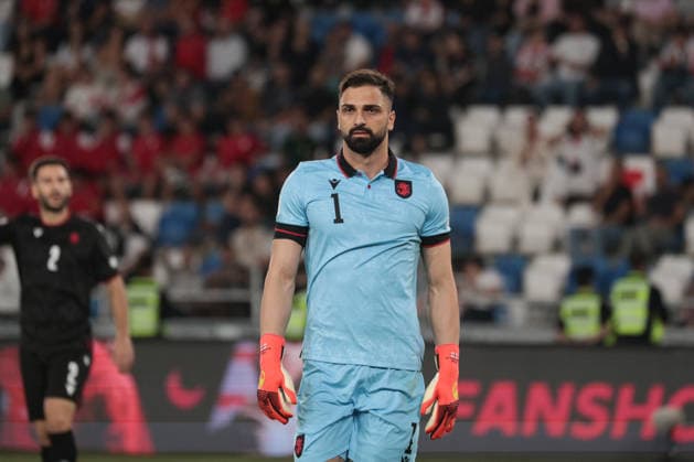 Giorgi Mamardashvili of Georgia during the UEFA Nations League match between Georgia and Ukraine at the The Boris Paitchadze Dinamo Arena in Tbilisi, Georgia, on September 28, 2026. Tbilisi Dinamo Arena named after Boris Paichadze, Akaki Tsereteli Avenue, Didube, Tbilisi, 0154, Georgia Georgia Copyright: xArturxStabulnieksx 1J7A9302