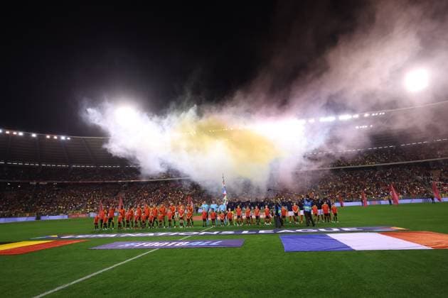 Illustration picture taken during a soccer game between Belgian national team, Nationalteam Red Devils and France, on Monday 28 September 2026 in Brussels, the second game of the UEFA Nations League group stage. VIRGINIExLEFOUR  x188116318x