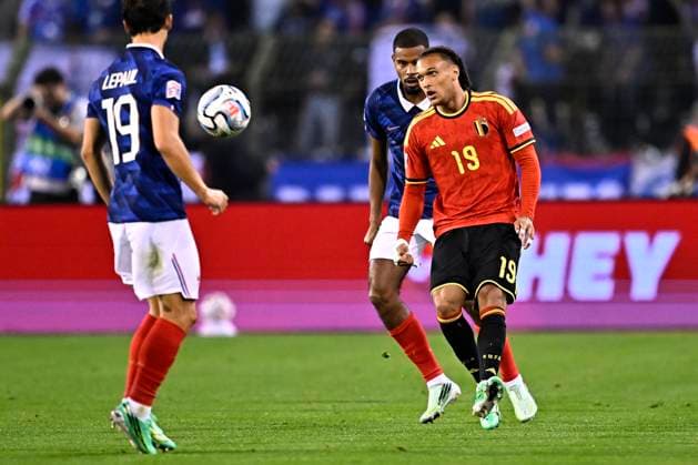 Belgium v France - UEFA Nations League 2026 BRUSSELS, BELGIUM - SEPTEMBER 28 : Moreira Da Silva Diego defender of Belgium during the UEFA Nations League tournament league phase matchday 2 group A1 match between Belgium and France on September 28, 2026 in Brussels, Belgium, 28 09 2026 Brussels Belgium  Copyright: xTomasxSiskx