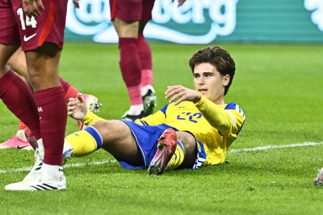 STOCKHOLM, SWEDEN 20260928 Sweden s Besfort Zeneli during Monday s Nations League Group B4 soccer match between Sweden and Poland at Strawberry Arena, STOCKHOLM, SWEDEN x10080x  Copyright: xFredrikxSandberg TTx NATIONS LEAGUE SVERIGE-POLEN