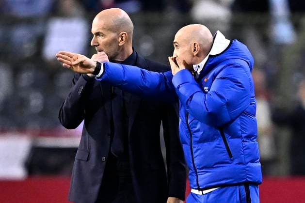 Belgium v France - UEFA Nations League 2026 BRUSSELS, BELGIUM - SEPTEMBER 28 : Zidane Zinedine head coach of France during the UEFA Nations League tournament league phase matchday 2 group A1 match between Belgium and France on September 28, 2026 in Brussels, Belgium, 28 09 2026 Brussels Belgium  Copyright: xTomasxSiskx