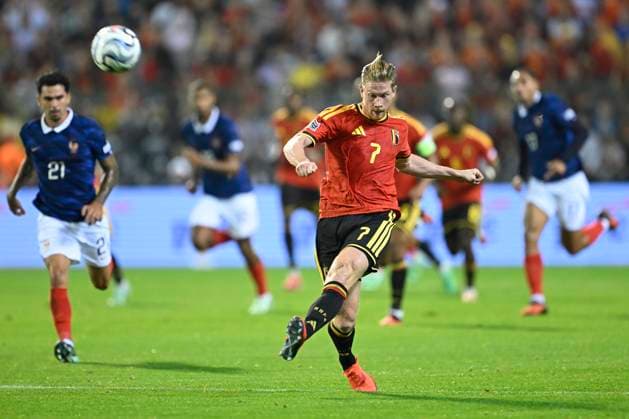 Belgium v France - UEFA Nations League 2026 BRUSSELS, BELGIUM - SEPTEMBER 28 : De Bruyne Kevin forward of Belgium during the UEFA Nations League tournament league phase matchday 2 group A1 match between Belgium and France on September 28, 2026 in Brussels, Belgium, 28 09 2026 Brussels Belgium  Copyright: xNicoxVereeckenx