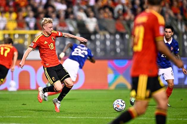 Belgium v France - UEFA Nations League 2026 BRUSSELS, BELGIUM - SEPTEMBER 28 : Seys Joaquin defender of Belgium during the UEFA Nations League tournament league phase matchday 2 group A1 match between Belgium and France on September 28, 2026 in Brussels, Belgium, 28 09 2026 Brussels Belgium  Copyright: xTomasxSiskx
