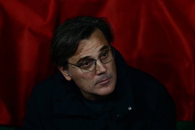 Turkiye v Italy - UEFA Nations League A BURSA, TURKIYE - SEPTEMBER 28: Head coach Vincenzo Montella of the Turkiye national football team follows the UEFA Nations League A Group 1 match between Turkiye and Italy at Yuzuncu Yil Ataturk Stadium in Bursa, Turkiye on September 28, 2026. Serhat Cagdas Anadolu Bursa Turkey. Editorial use only. Please get in touch for any other usage.  Copyright: x2026xAnadoluxSerhatxCagdasx