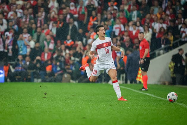 BURSA, TURKEY - SEPTEMBER 28 : Arda Guler of Turkey in action during the UEFA Nations League 2026 27 League phase Matchday 2, League A Group 1 match between Turkey and Italy at Ataturk Sports Complex Matli Stadium on September 28, 2026 in Bursa, Turkey. Copyright: xBurakxBasturkx xSPPx Sportspressphoto_SPR241776