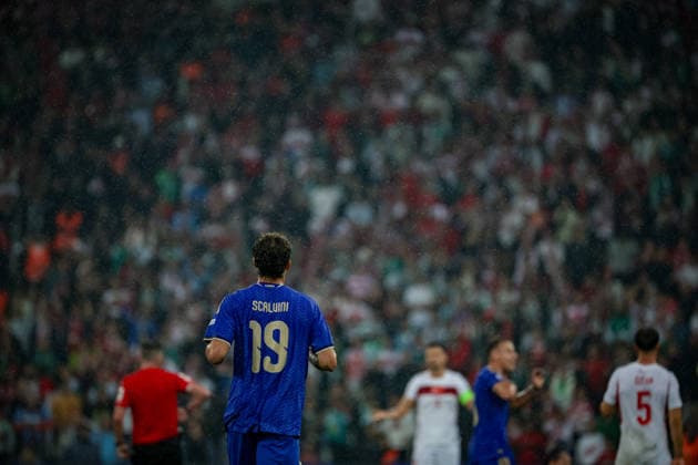 BURSA, TURKEY - SEPTEMBER 28 : Giorgio Scalvini of Italy looks on during the UEFA Nations League 2026 27 League phase Matchday 2, League A Group 1 match between Turkey and Italy at Ataturk Sports Complex Matli Stadium on September 28, 2026 in Bursa, Turkey. Copyright: xBurakxBasturkx xSPPx Sportspressphoto_SPR241777