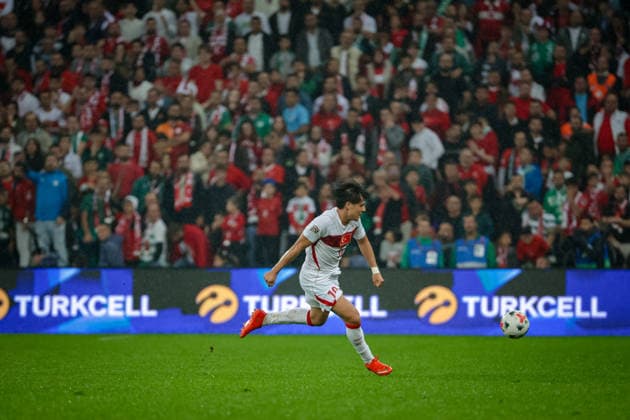 BURSA, TURKEY - SEPTEMBER 28 : Arda Guler of Turkey in action during the UEFA Nations League 2026 27 League phase Matchday 2, League A Group 1 match between Turkey and Italy at Ataturk Sports Complex Matli Stadium on September 28, 2026 in Bursa, Turkey. Copyright: xBurakxBasturkx xSPPx Sportspressphoto_SPR241778