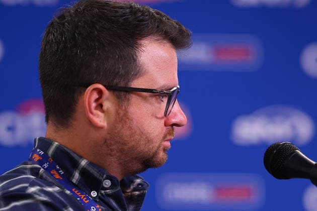 Mets David Stearns Year End press conference, PK, Pressekonferenz Zachary Weber, Senior Director of Communications and Publications for the New York Mets, speaks during a press conference in the Shannon Forde Press Conference Room at Citi Field in Flushing, on September 28, 2026. Flushing, Queens N.Y. United States  Copyright: xGordonxDonovanx originalFilename:donovan-metsdavi260928_npibt.jpg