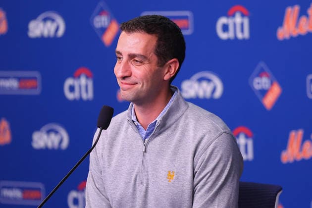 Mets David Stearns Year End press conference, PK, Pressekonferenz New York Mets President of Baseball Operations David Stearns speaks to the media during a press conference in the Shannon Forde Press Conference Room at Citi Field in Flushing, on September 28, 2026. Flushing, Queens N.Y. United States  Copyright: xGordonxDonovanx originalFilename:donovan-metsdavi260928_npZHS.jpg