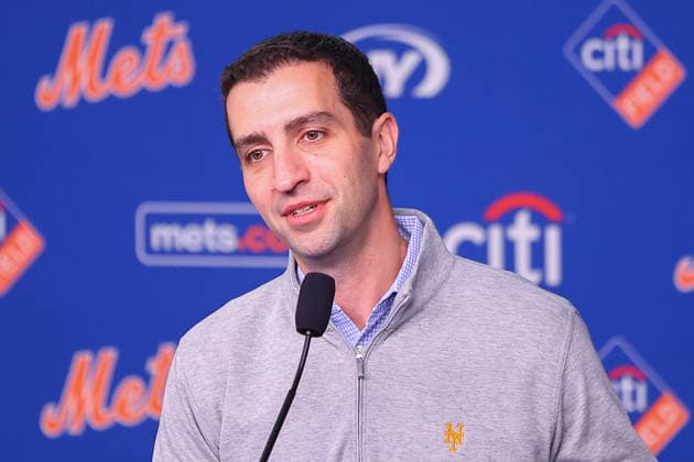 Mets David Stearns Year End press conference, PK, Pressekonferenz New York Mets President of Baseball Operations David Stearns speaks to the media during a press conference in the Shannon Forde Press Conference Room at Citi Field in Corona, on September 28, 2026. Flushing, Queens N.Y. United States  Copyright: xGordonxDonovanx originalFilename:donovan-mlbphila260928_npE7C.jpg